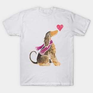 Watercolour Afghan Hound T-Shirt